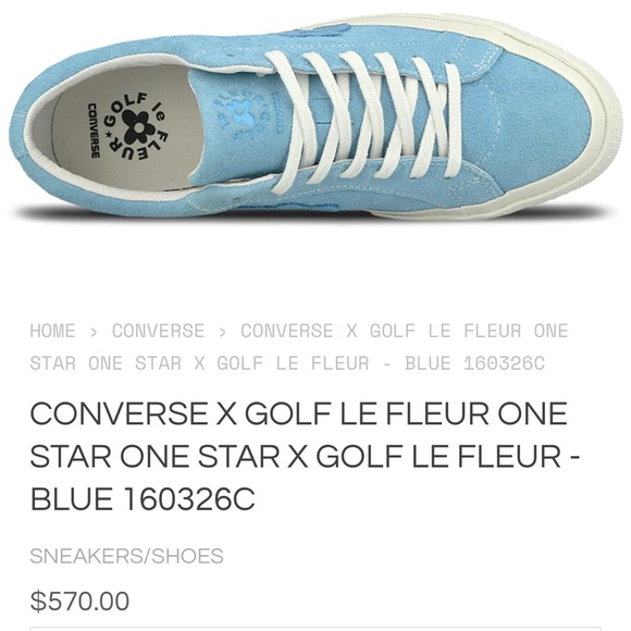 CONVERSE X GOLF LE FLEUR ONE STAR ONE STAR X GOLF LE FLEUR - BLUE - Picture 3 of 10